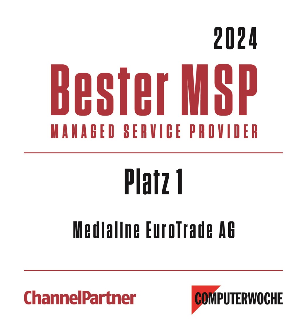 Die Medialine AG wurde als "Bester IT-Dienstleister 2022" ausgezeichnet.